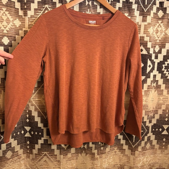 Kirkland Burnt Orange Women’s Long Sleeve Shirt, Size Large, 100% Cotton - Picture 3 of 11